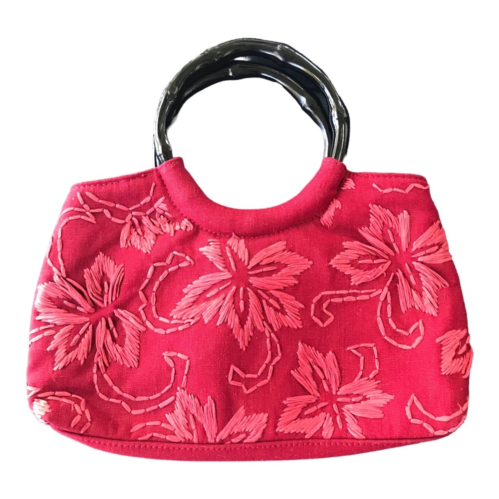 Fossil Bamboo Handle Handbag